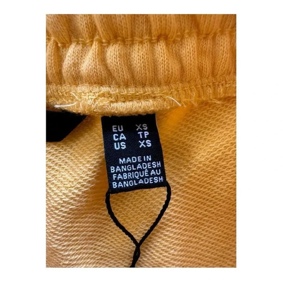 Vero Moda‎ Yellow 100% Cotton Lounge Shorts NWT SIZE XS - Picture 5 of 7